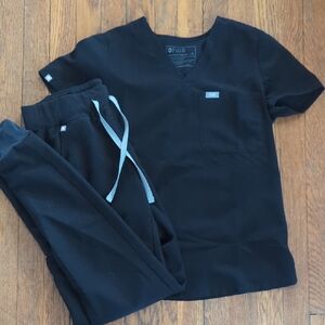 Figs Black Set (XS/XS Tall)